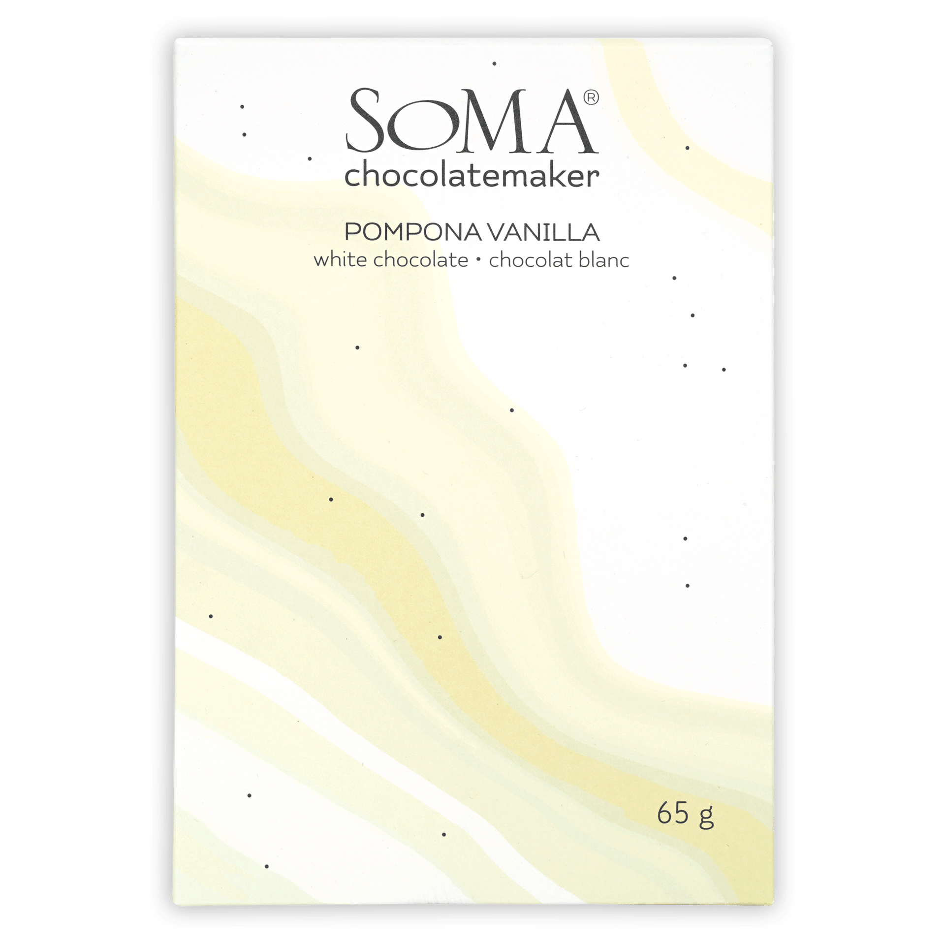 Soma Pompona Vanilla white chocolate bar, 65g