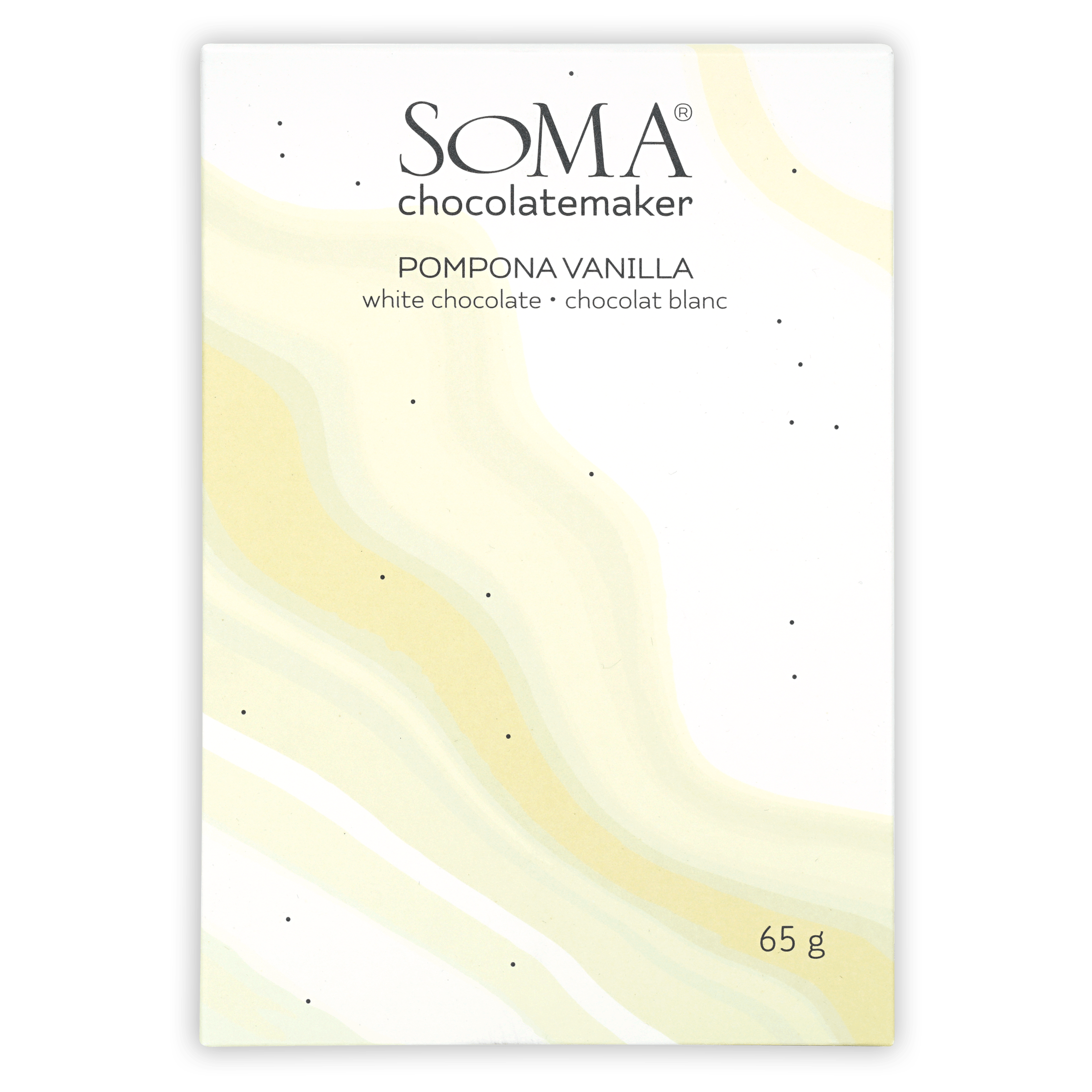 Soma Pompona Vanilla white chocolate bar, 65g