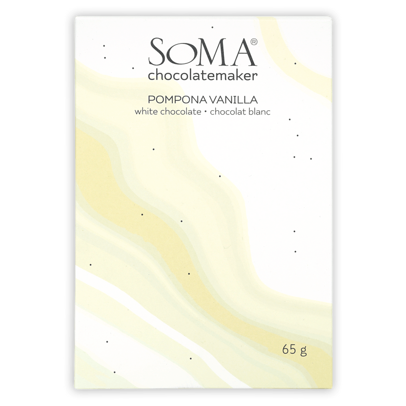 Soma Pompona Vanilla white chocolate bar, 65g