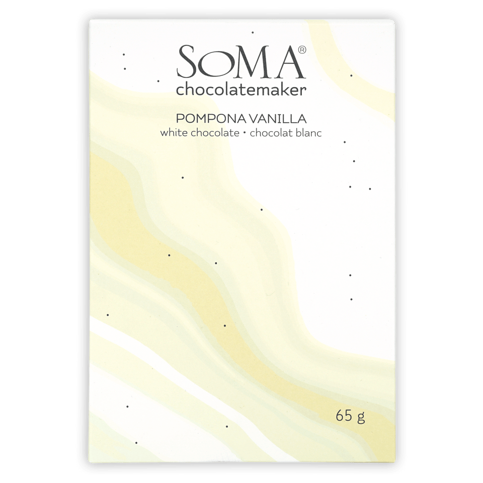 Soma Pompona Vanilla white chocolate bar, 65g
