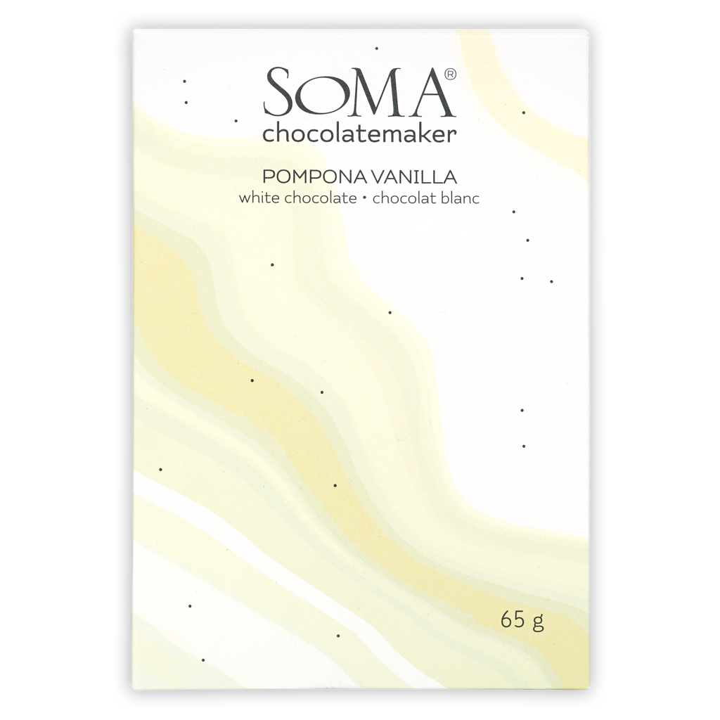 Soma Pompona Vanilla white chocolate bar, 65g