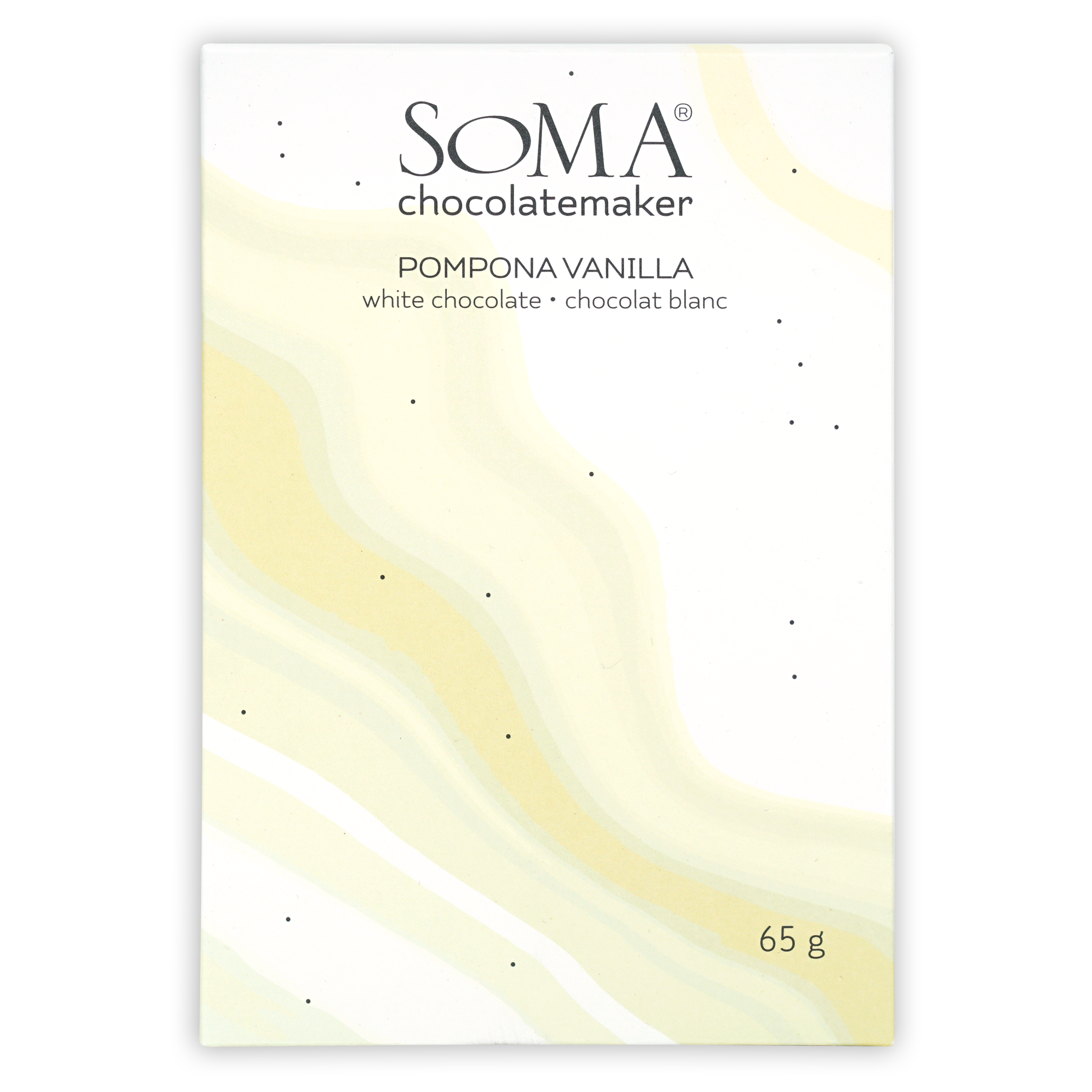 Soma Pompona Vanilla white chocolate bar, 65g