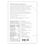 Back of Soma Porcelana, Venezuela box, product description, nutrition facts and ingredients