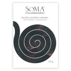 Soma salted licorice caramel milk chocolate bar, 65g