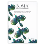Soma Semuliki Forest Uganda 70% dark chocolate bar wrapper with birds