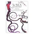 Soma Stratus 70% dark chocolate bar with icewine lees, purple red swirl wrapper