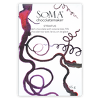 Soma Stratus 70% dark chocolate bar with icewine lees, purple red swirl wrapper