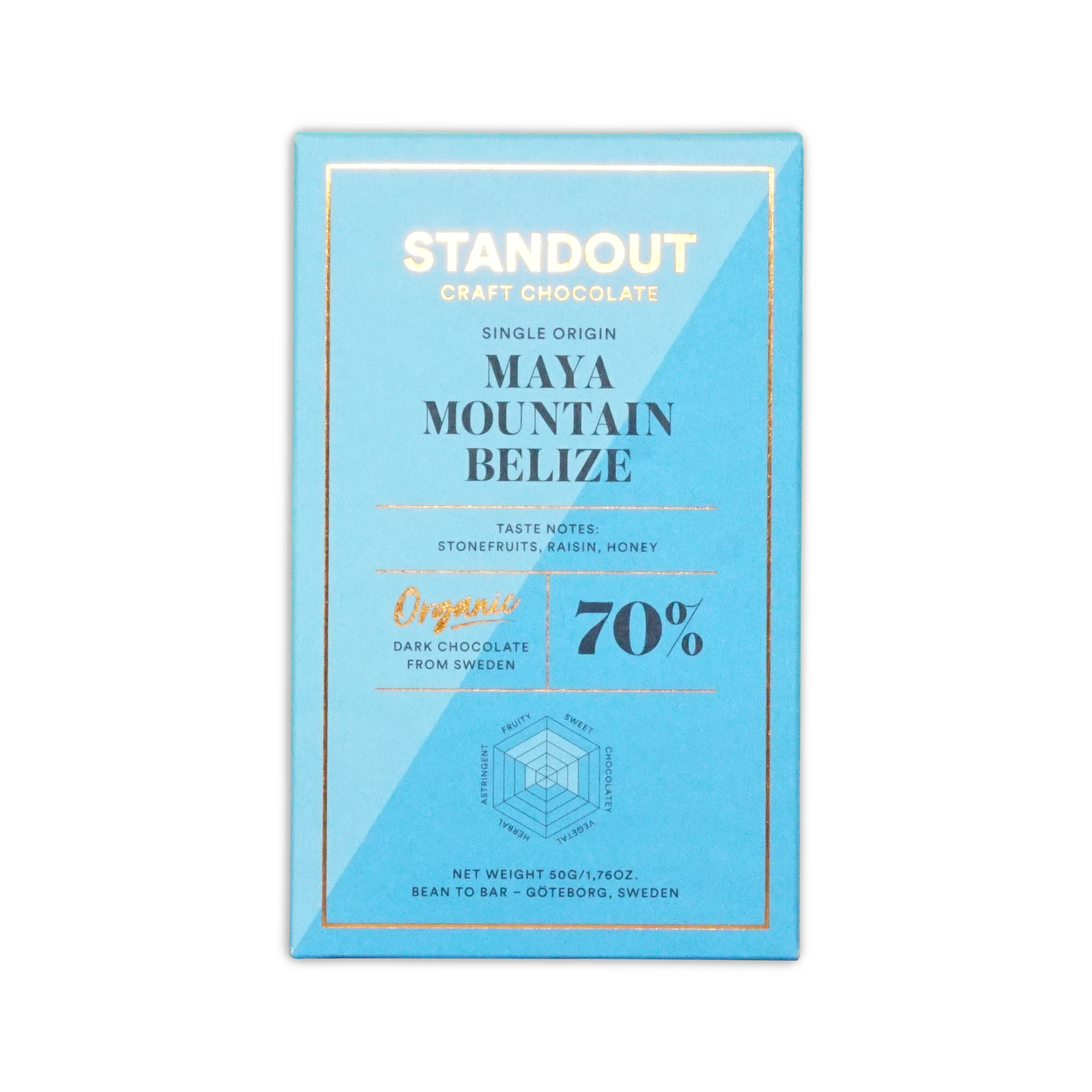 Standout Chocolate Belize Maya Mountain 70%