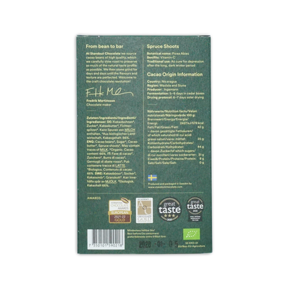 Standout Chocolate Nordic Nature Spruce Shoots 66%