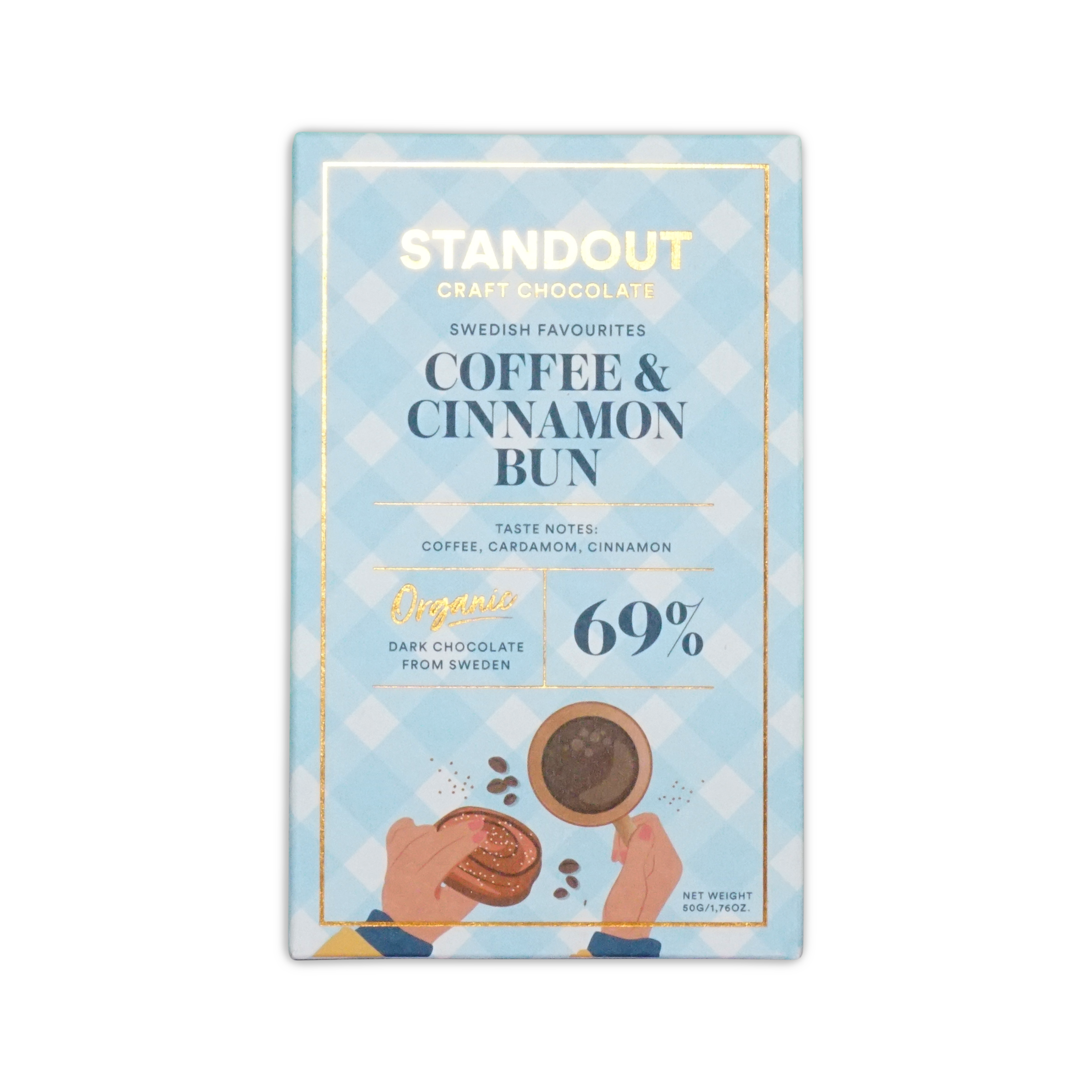 Standout Chocolate Swedish Fika with Coffee and Cinnamon 69%