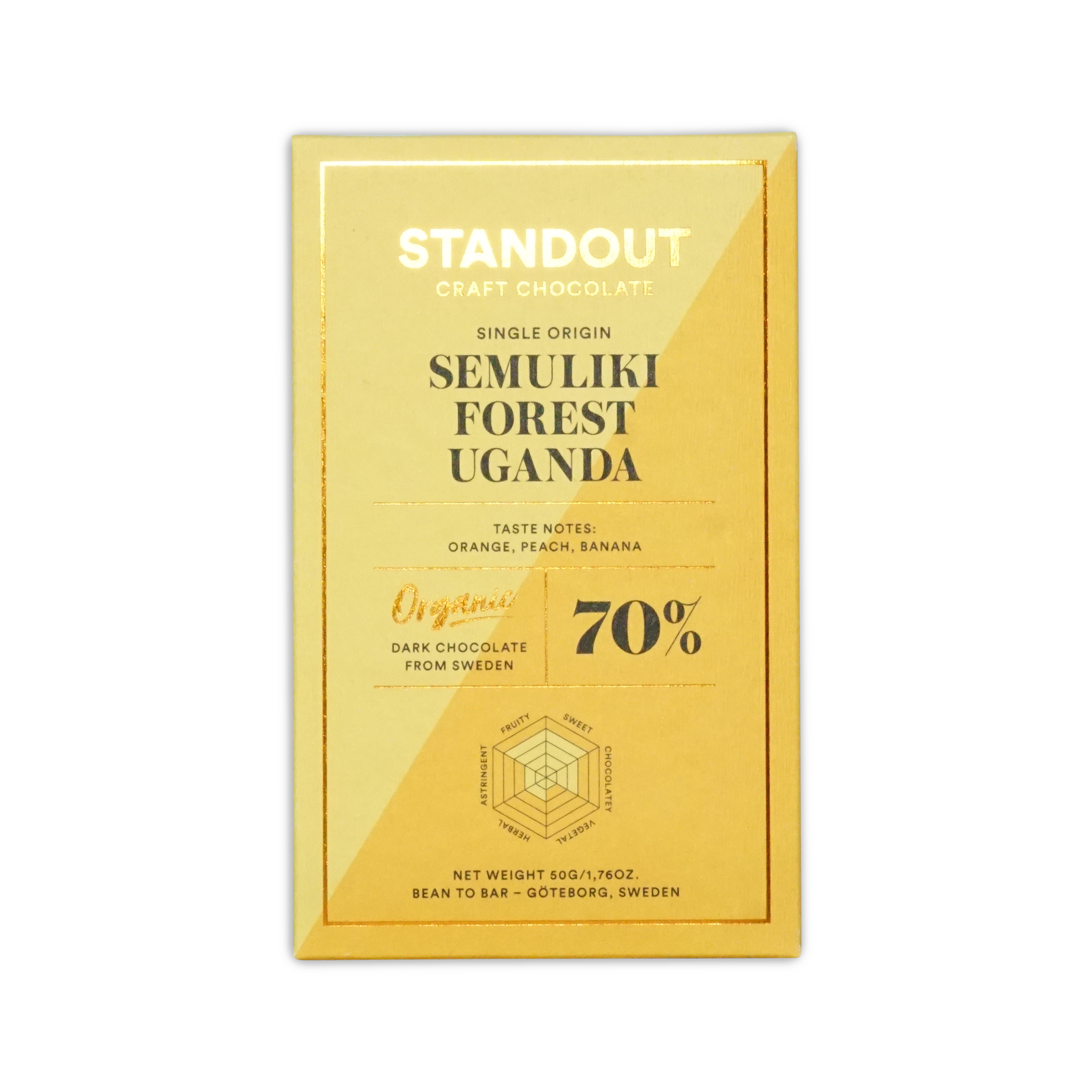 Standout Chocolate Uganda Semuliki Forest 70%