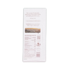 White rectangular wrapper of the conscious bar dark espresso crunch 72 percent with black text and brown premium organic cacao label