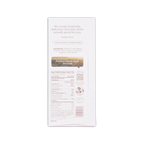 White rectangular wrapper of The Conscious Bar dark roasted hazelnuts 72 percent with premium organic cacao label
