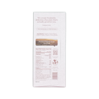 White rectangular chocolate bar packaging with premium organic cacao label for the conscious bar smooth dark chocolate 72%