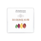 White rectangular box of 70% Organic House chocolate covered coconut bounty squares