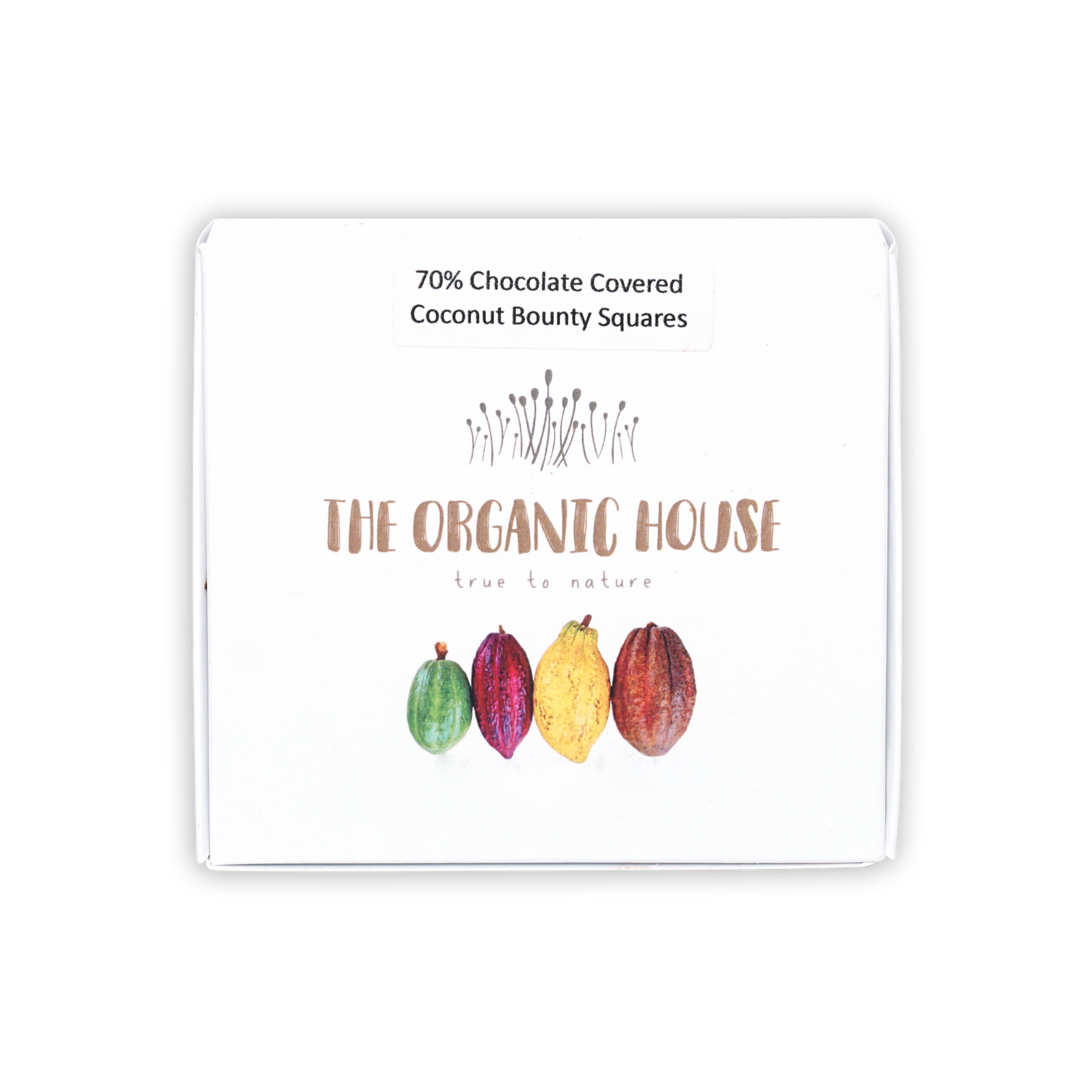 The Organic House Chocolate Coconut Bounty Squares (4 pcs)