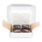 The Organic House Chocolate Coconut Bounty Squares 4 pcs in white box