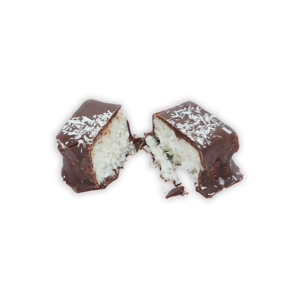 The Organic House Chocolate Coconut Bounty Squares: dark chocolate-coated coconut bars, 4 pcs