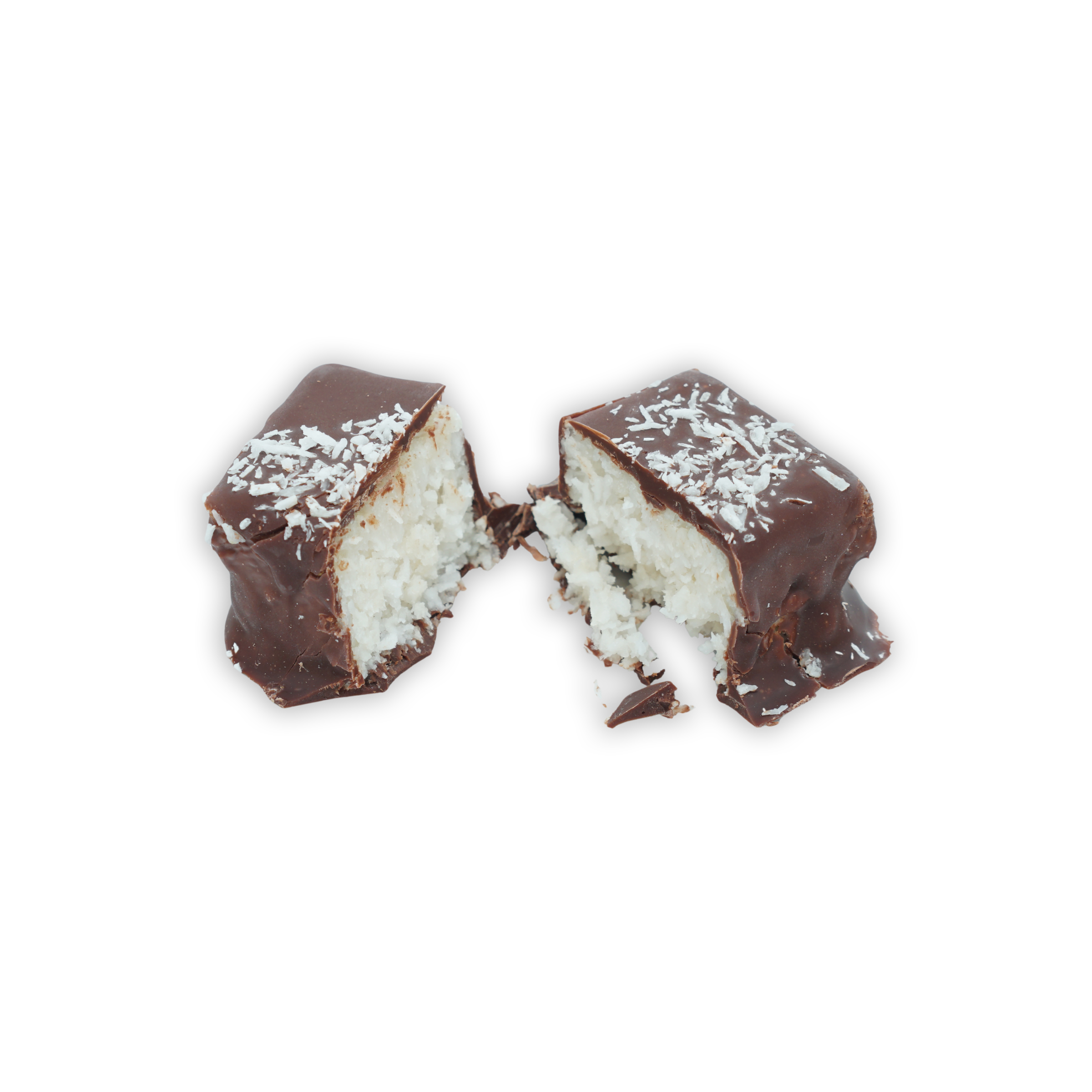 The Organic House Chocolate Coconut Bounty Squares: dark chocolate-coated coconut bars, 4 pcs
