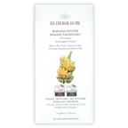 The Organic House Dark Banana Foster 65% cacao bar with banana illustration