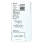 Back of The Organic House Dark Oolong Orchard O’Payo 65% white paper packaging with bilingual nutrition facts