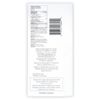 Back of The Organic House White Chocolate Cookies & Cream bar: Canadian organic nutrition label