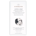 The Organic House white chocolate cookies and cream bar wrapper with ice cream scoops photo