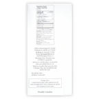 Back of The Organic House White Chocolate w/ Matcha Latte: organic matcha powder package with bilingual nutrition facts and tasting notes