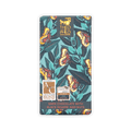 Theo & Philo 65% dark chocolate bar with black sesame & nuts, teal wrapper
