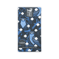 Theo & Philo 70% dark chocolate bar in navy wrapper with owls