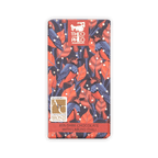 Theo & Philo 65% dark chocolate bar with labuyo chili, red navy wrapper