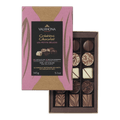 Valrhona Creations 15-piece mixed chocolate gift box with pink gold foil