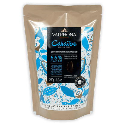 Valrhona Baking Feves Caraibe Dark Chocolate 66%