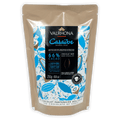 Valrhona Caraibe 66% dark chocolate baking feves in beige pouch
