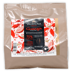 Valrhona Guanaja 70% dark chocolate feves in 1kg resealable bag