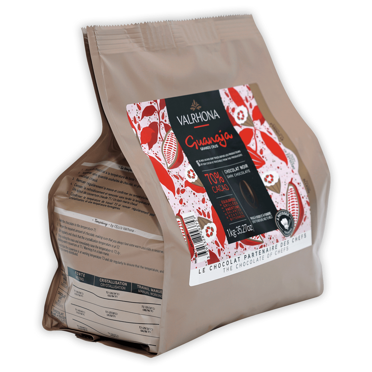 Valrhona Guanaja 70% Dark Baking Chocolate 1 kg Feves