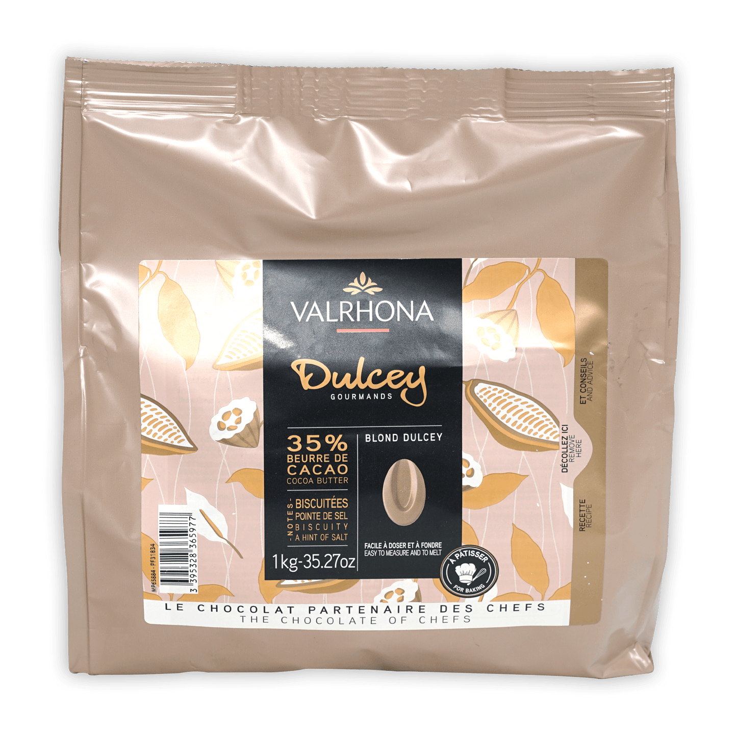 Dulcey Blond Chocolate Feves 35% - 500g - Valrhona