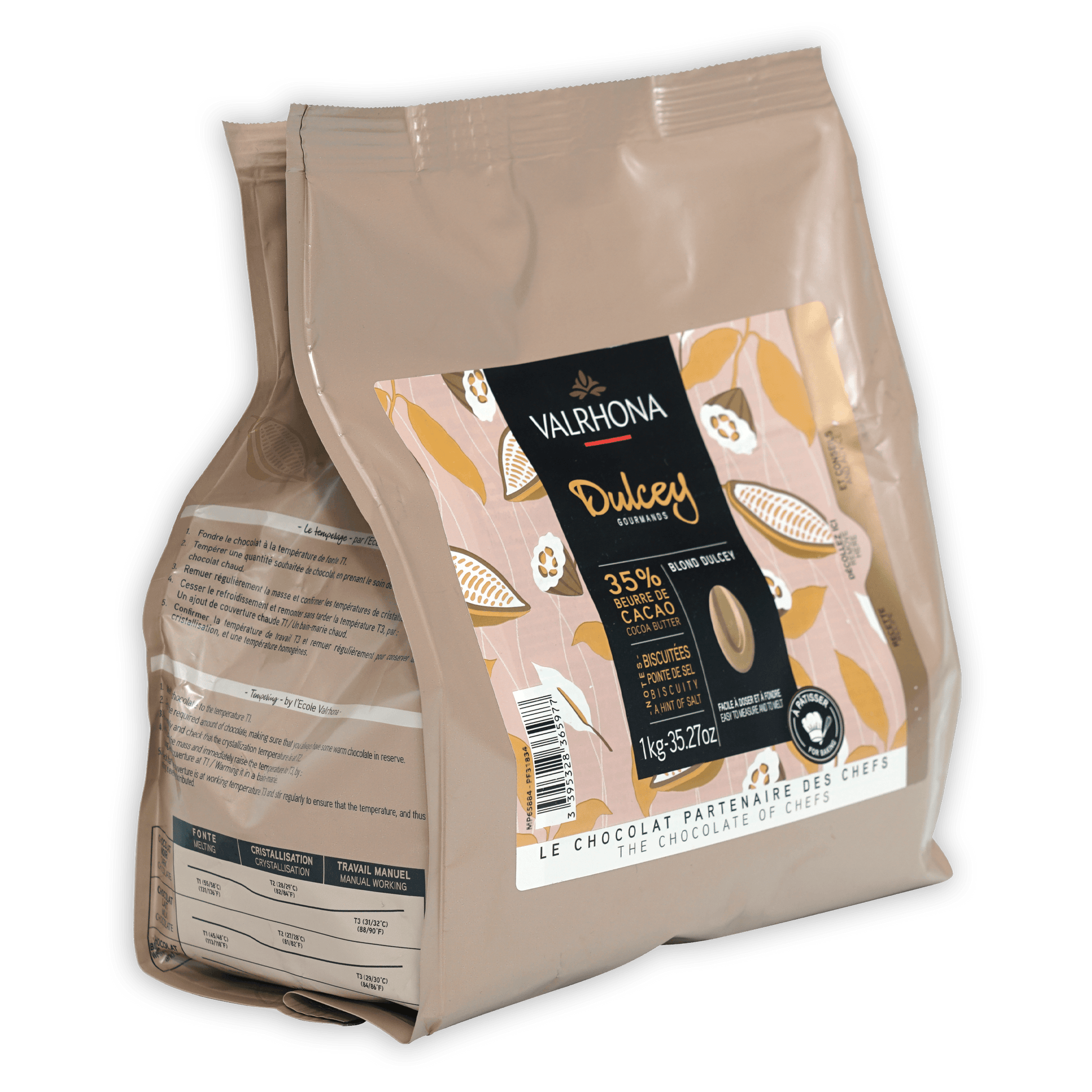 Buy Valrhona Dulcey Blond Chocolate Feve from OliveNation - 1