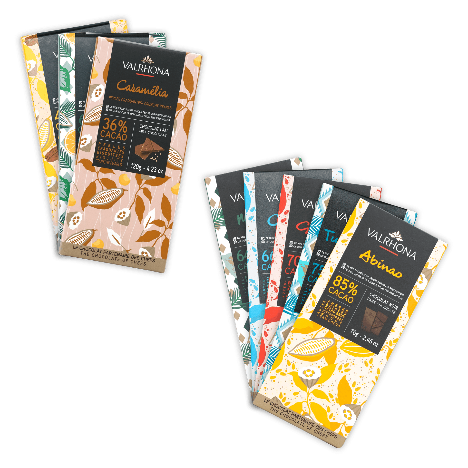 VALRHONA - Tablette de chocolat Andoa noir et au lait Organic Fair Trade