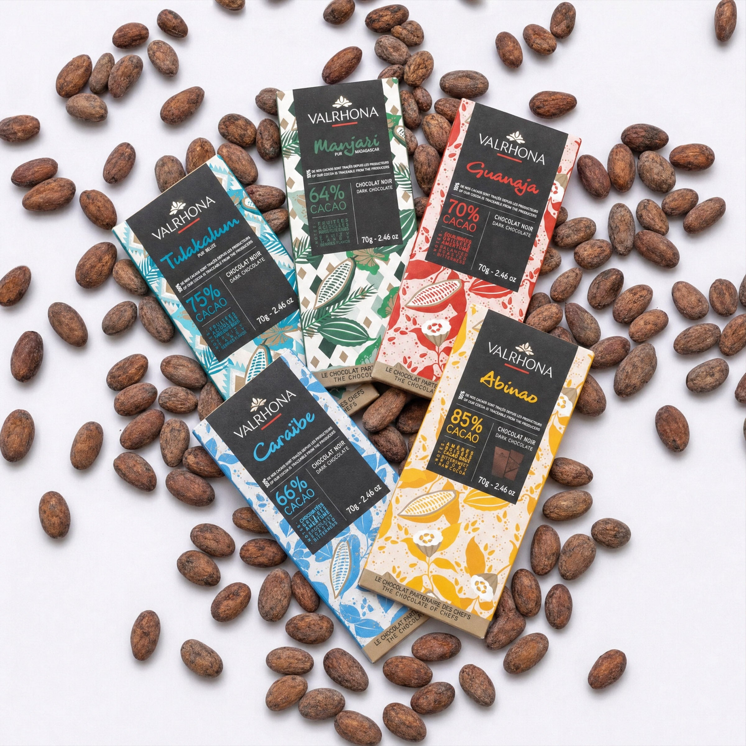 Valrhona Single Origin Chocolate Bundle 5 Bars – Bar & Cocoa