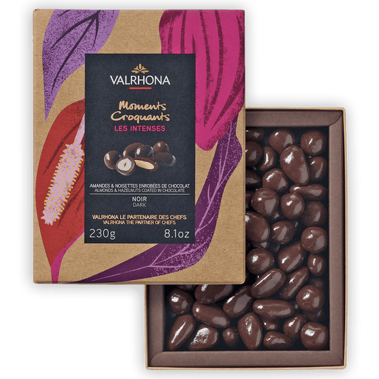 Valrhona Dark Chocolate Coated Almonds & Hazelnuts Gift Box 55%