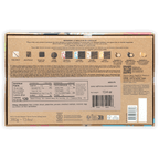 Valrhona Discovery Chocolate Gift Box: brown box with flavors and nutrition