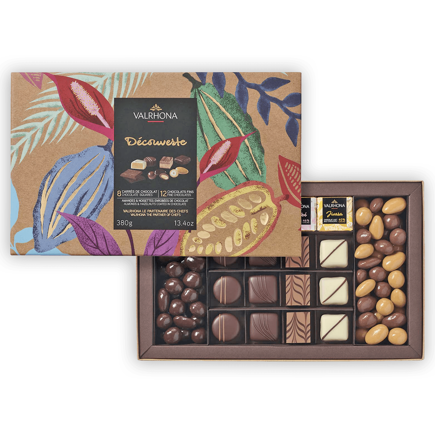 Valrhona Discovery Chocolate Gift Box with assorted chocolates