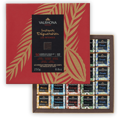 Valrhona Mini Squares Gift Box Dark Grand Crus (50 pcs)