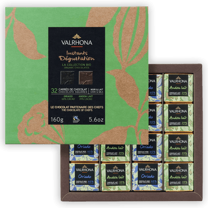 Valrhona Mini Squares Gift Box Organic Chocolate (32 pcs)