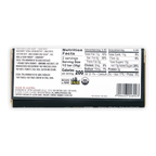 Zotter Hazelnut Brittle 70% dark chocolate bar back with organic label
