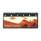 Zotter Salted Caramel 70% dark chocolate bar with praline filling