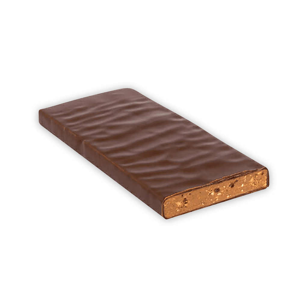 Zotter Sweet Christmas Greetings milk chocolate bar with glossy ridges