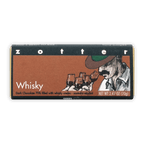 Zotter Whisky 70% dark chocolate bar with whisky cream filling