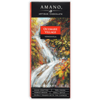 Amano Ocumare 70% chocolate bar with vibrant waterfall packaging